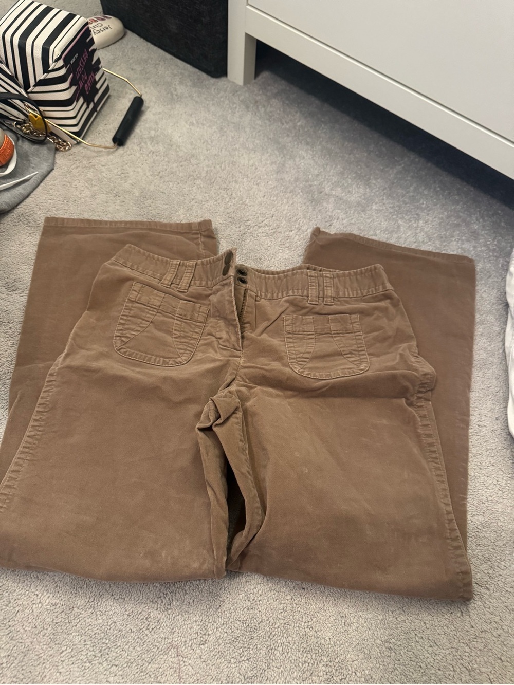 LOFT Brown Straight-Leg Jeans